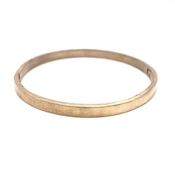 VTG Estate Taxco Mexico Sterling Silver 7‎ ¼" Bangle Bracelet! 118a - Picture 5 of 8